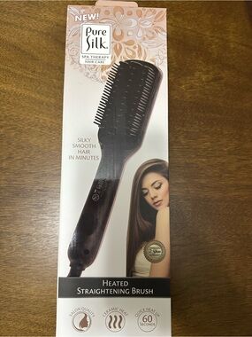 Pure Silk Heated Straightening Brush